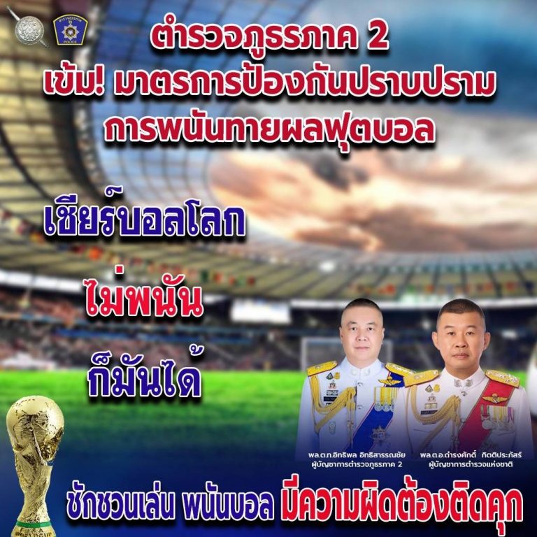 ป้องกันการเล่นการพนันฟุตบอลโลก